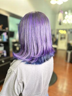 Purple n blue color