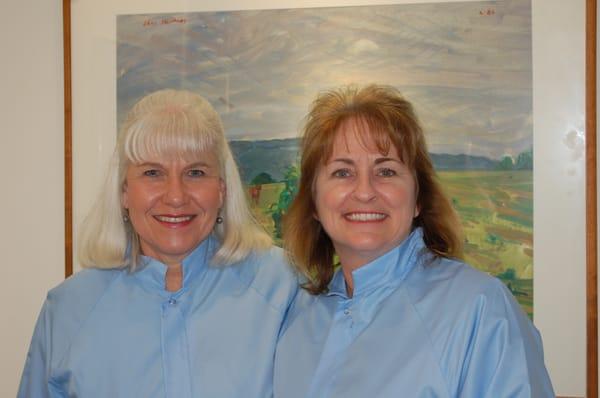 Our wonderful hygienists - Anne and Deb.