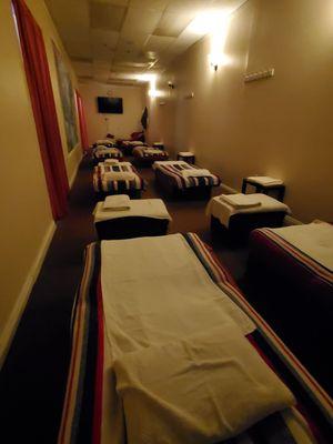 Group massage room