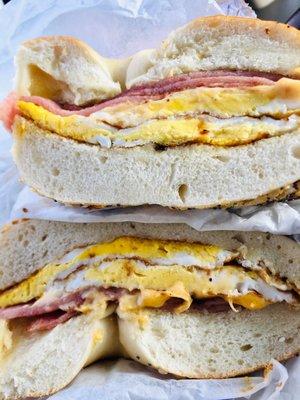 NJ Classic right here! Taylor Ham, Egg, Cheese on fresh Bagel