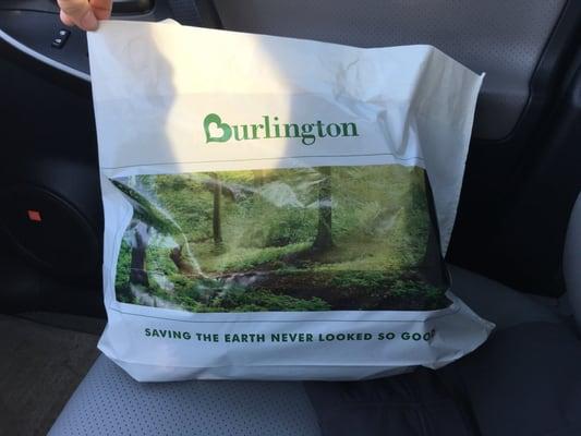 Now making biodegradable bags!! Wow!!  You go Burlington!!