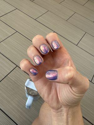 Dip chrome nails