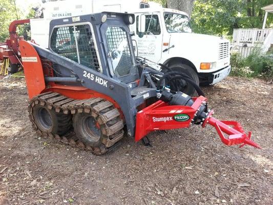 State of the Art big stump grinder.