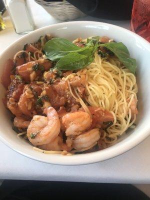 Campellini with shrimp