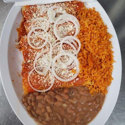 Enchiladas de pollo