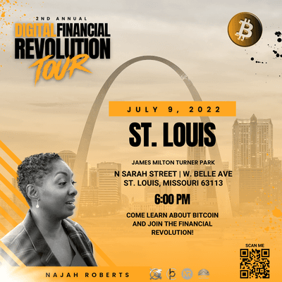 Come out to learn more about cryptocurrency and    generational wealth? Join us on July 9th at 6 pm at Turner Park, Sarah & CD Banks.