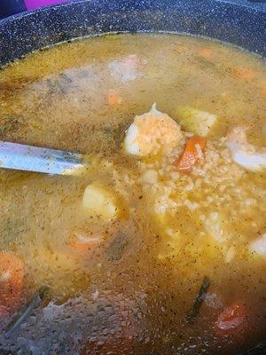 Puerto Rican  Shrimp soup