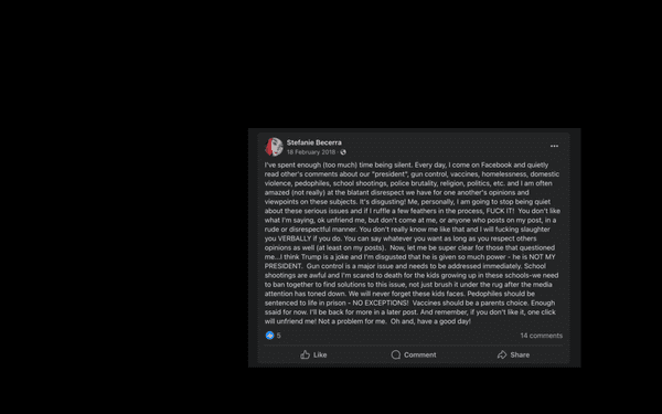 Herman Law Firm has some incredibly disrespectful employees who blatantly argue with you over politics. This employee in particular.