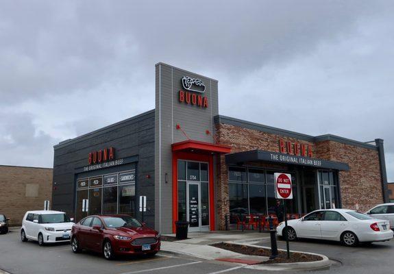 Storefront with drive-thru.