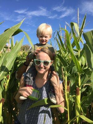 Corn maze was a-maize-ing and challenging! Our toddler loved it.