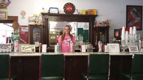 Linger longer antiques old fashioned soda fountain!