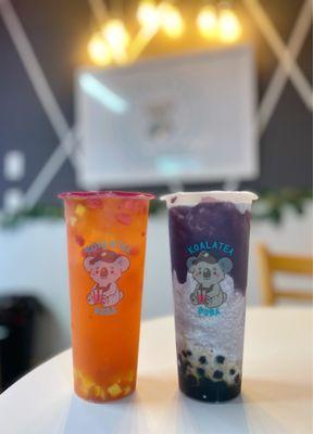 Strawberry Mango Tango and Ube Monster