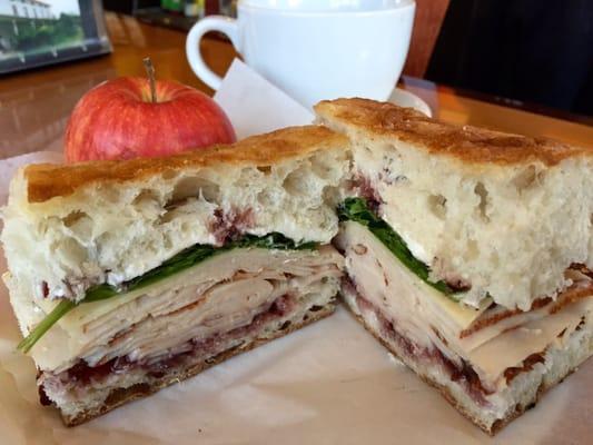 Turkey berry panini.