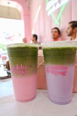 Guava matcha and taro matcha