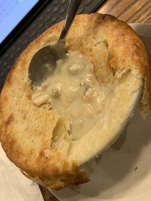 I'm not usually big on chicken pot pie, but this was insanely delicious!  I would get it again and again!