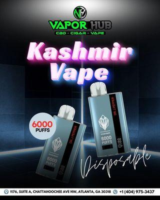 Discover the Kashmir Vape at Vapor Hub Chattahoochee! Enjoy the unique flavor.