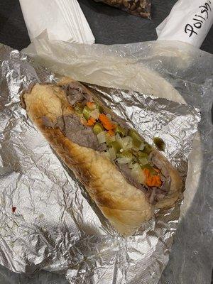 Wrigley's Italian Beef Sandwich!!