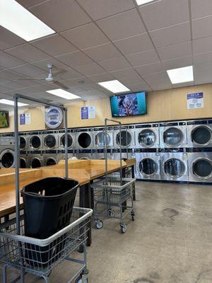 Dryers and folding tables