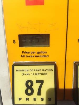 This is what the pump says and the bother pic is the fake price