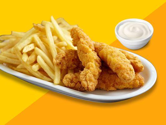 chicken tenders and fries