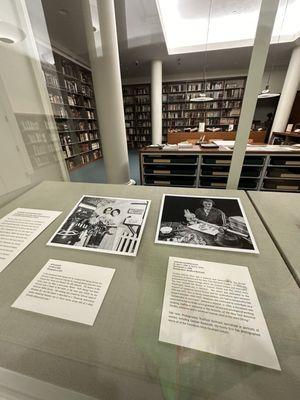 Rare book room exhibit.