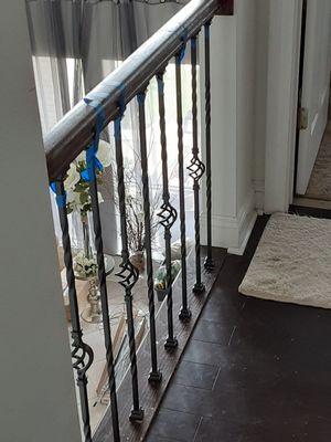 Stair Rail installation.