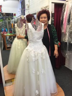 Wedding dresses made here