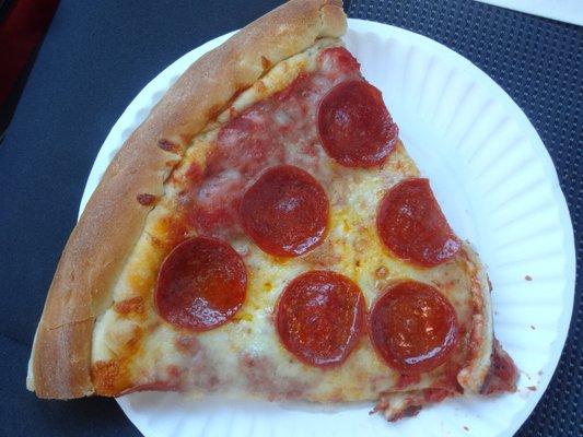 Pepperoni slice, at Nicholas Pizza House in Torrington, CT.