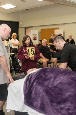 Andy Freeman Competed in the North Carolina State Massage Championships