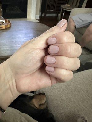 Beautiful gel manicure.