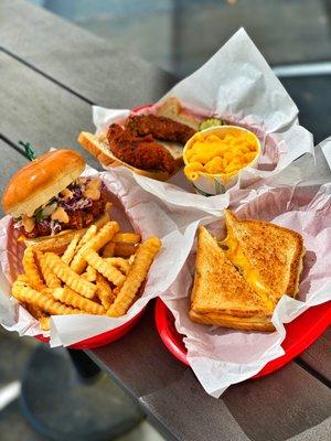 Tender Combo, Sandwich Combo, grilled cheese!