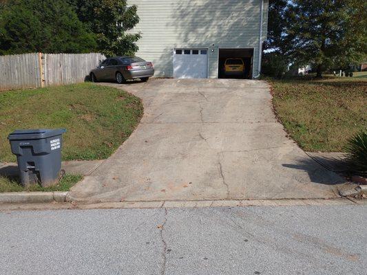 Trash can and my driveway.... there's no way you could've missed seeing it