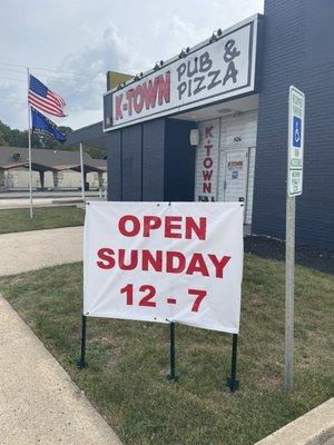 Open Sunday's now for Football Season