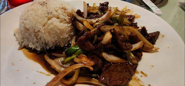 Mongolian beef (only $8 during lunch)