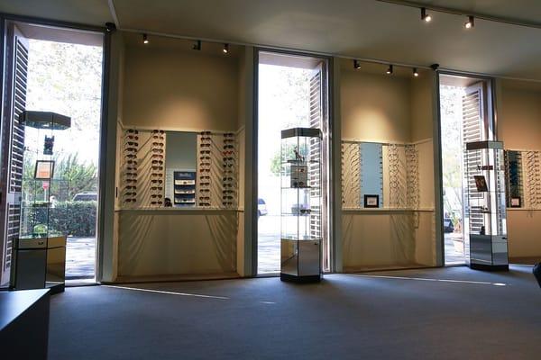 A large selection of over 400 eyeglass frames to choose from.