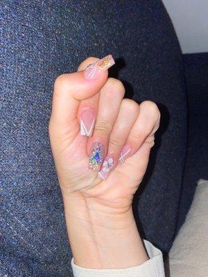 3D Nail art or acrylic nail tips!