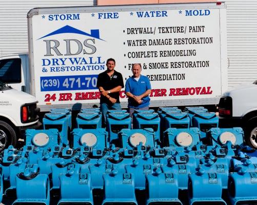 RDS Water and Mold equipment