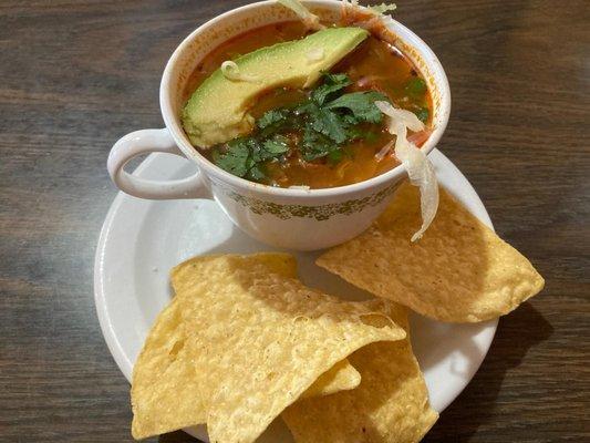 Chicken pozole. Delicious.