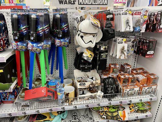 Loads of Star Wars memorabilia.