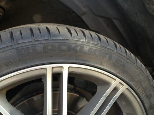 About this new tire $95 I repeat do not buy it its  not worth it I had it for less than a month And the tire got fuck up