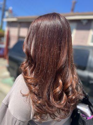 Dark Copper Blonde Melted