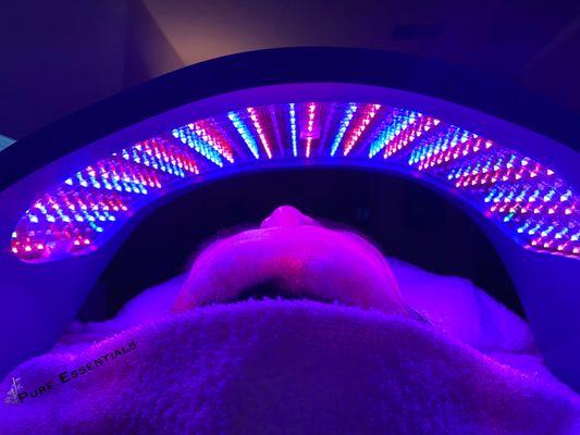 LED is the most popular add on to our facial treatments for anti-aging and acne. Suitable for all skin types