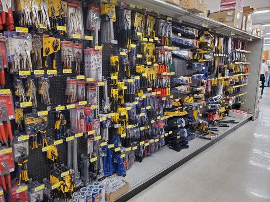 City Mill sure has a large selection of pliers.