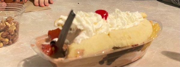 Banana split boat