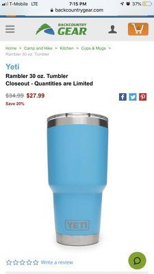 Yeti 30oz