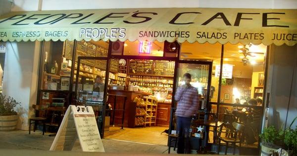 Awning lettering for the People's Cafe in Berkeley, CA