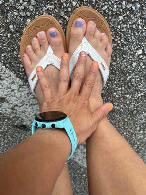 Fingers and toes. Pedicure and Gel Nails.