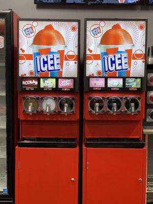 Only two icee flavors available when there are 6 options!  My kid can't even drink COKe! So that leaves us with only one.