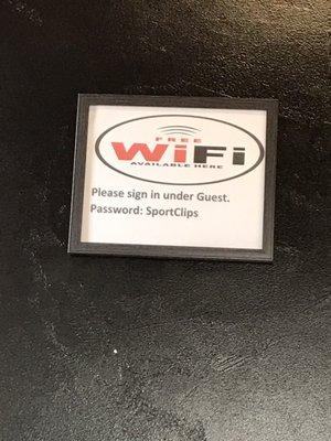 Free Wi-Fi if you have a few minutes to wait