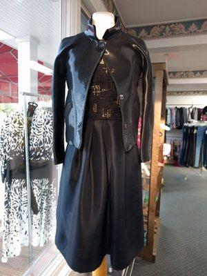 An Oscar de la Renta Jacket, size 2/4 for $125.  A Lila Rose dress, size 6, $195!